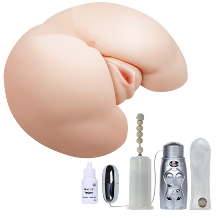 Masturbator pochwowo-analny BM-009023X z wibracją, rotacją i ogrzewaniem o długości 25 cm - 1