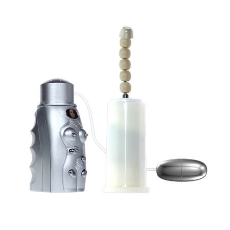 Masturbator pochwowo-analny BM-009023X z wibracją, rotacją i ogrzewaniem o długości 25 cm - 5