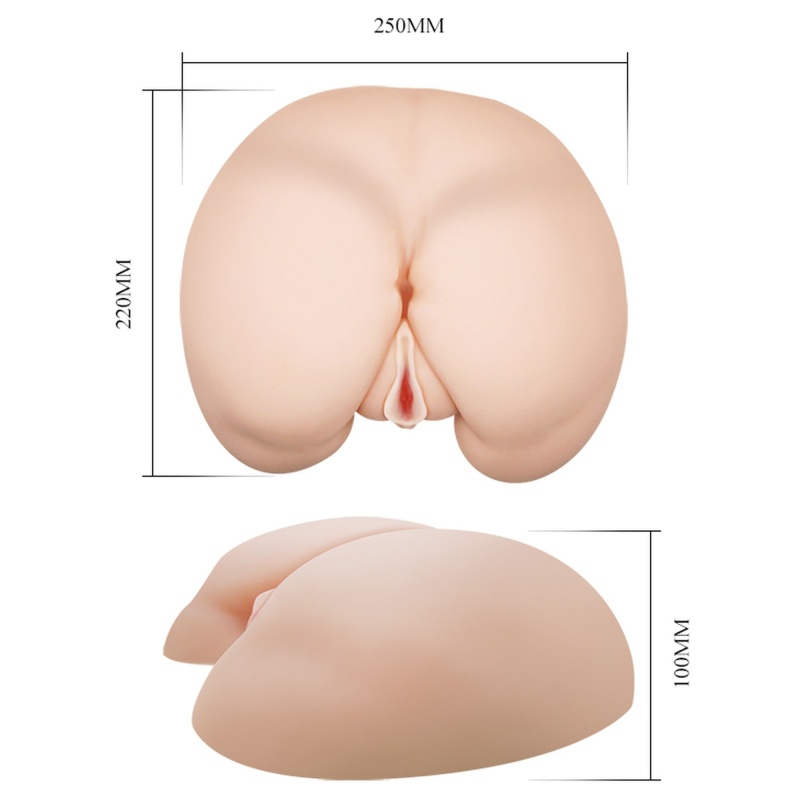 Masturbator pochwowo-analny BM-009023X z wibracją, rotacją i ogrzewaniem o długości 25 cm - 7