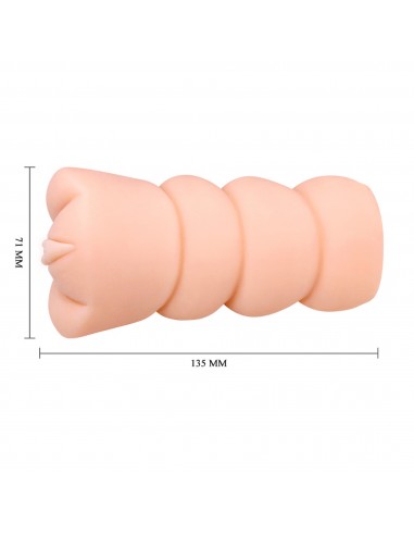 CRAZY BULL- REALISTIC 3D VAGINA, Water lubricant 