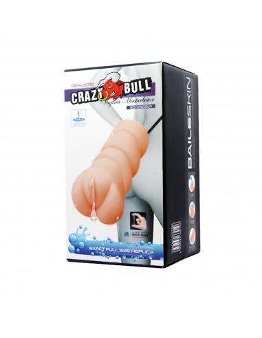 CRAZY BULL- REALISTIC 3D VAGINA, Water lubricant 