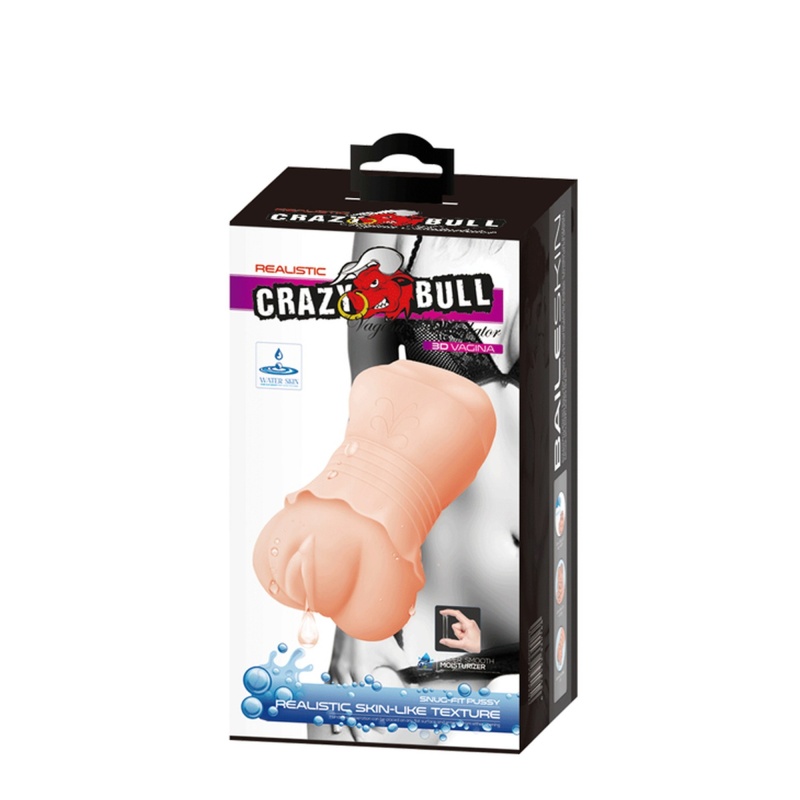 Masturbator ręczny Realistic 3D Vagina z kanałem prążkowanym - mieści się w dłoni - 6