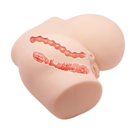 Masturbator The Realistic z podwójnym wejściem i wibracją (20 cm) - 5