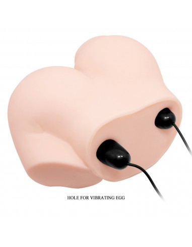 CRAZY BULL- THE REALISTIC Vagina And Anal, Vibration Double holes 