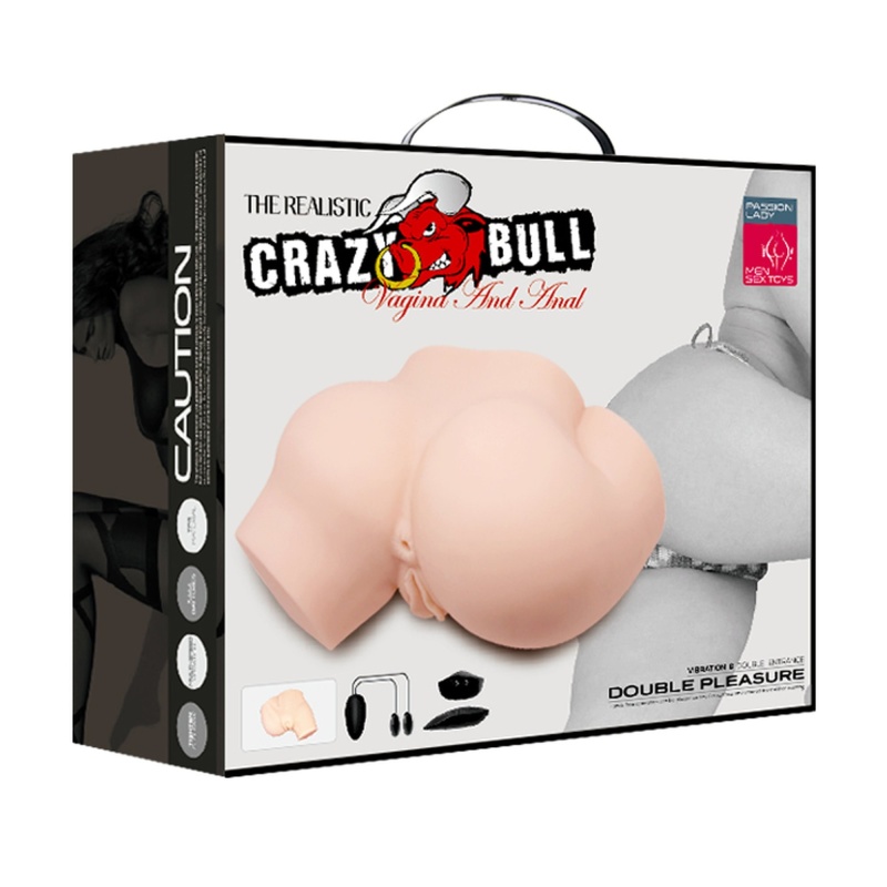 Masturbator The Realistic z podwójnym wejściem i wibracją (20 cm) - 11