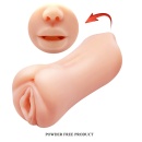 Masturbator Gemini o elastycznej, silikonowej strukturze z wypustkami - 2
