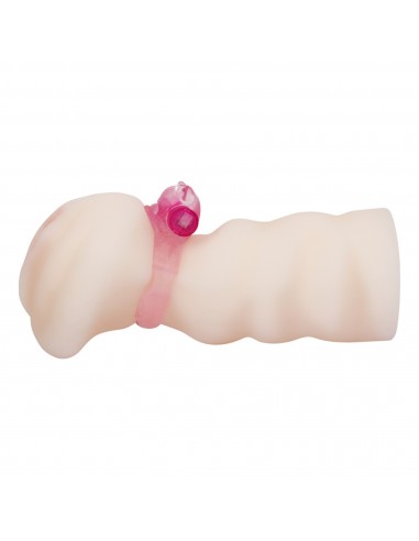 BAILE- Masturbator with vibrating ring, flesh-coloured