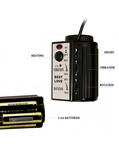 BAILE- FIERY DONG,  Vibration Rotation Heating temperature up to 48℃ Suction base 