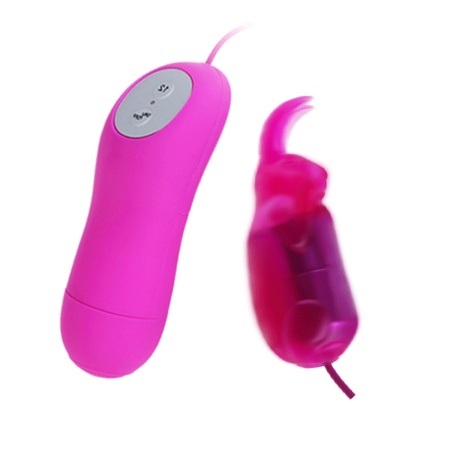 Wibrator kieszonkowy Baile Cute Secret z 12 funkcjami wibracji, nakładką w kształcie króliczka i długością 6,5 cm - 4