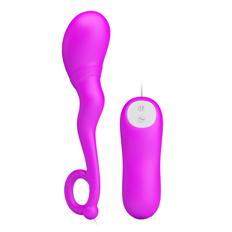 Mini Love Egg z 12 funkcjami wibracji i pilotem – 8 cm - 1