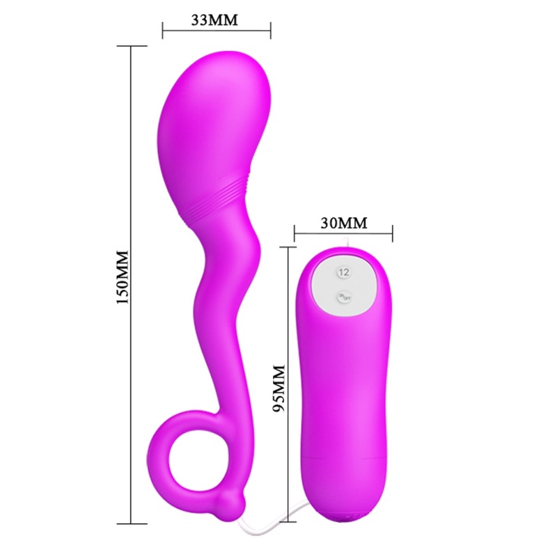 Mini Love Egg z 12 funkcjami wibracji i pilotem – 8 cm - 5