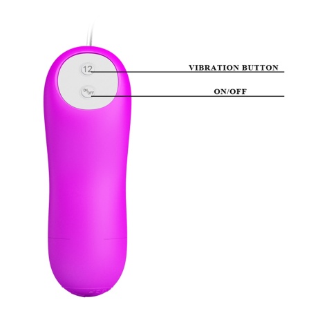 Mini Love Egg z 12 funkcjami wibracji i pilotem – 8 cm - 6