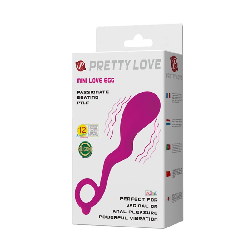 Mini Love Egg z 12 funkcjami wibracji i pilotem – 8 cm - 8
