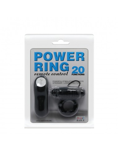 BAILE- POWER RING, 20 vibration functions Wireless remote control 