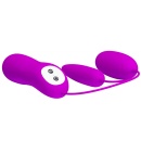 Wibrator podwójny Pretty Love Irma z 12 funkcjami wibracji, głowice 7,5 cm - 3