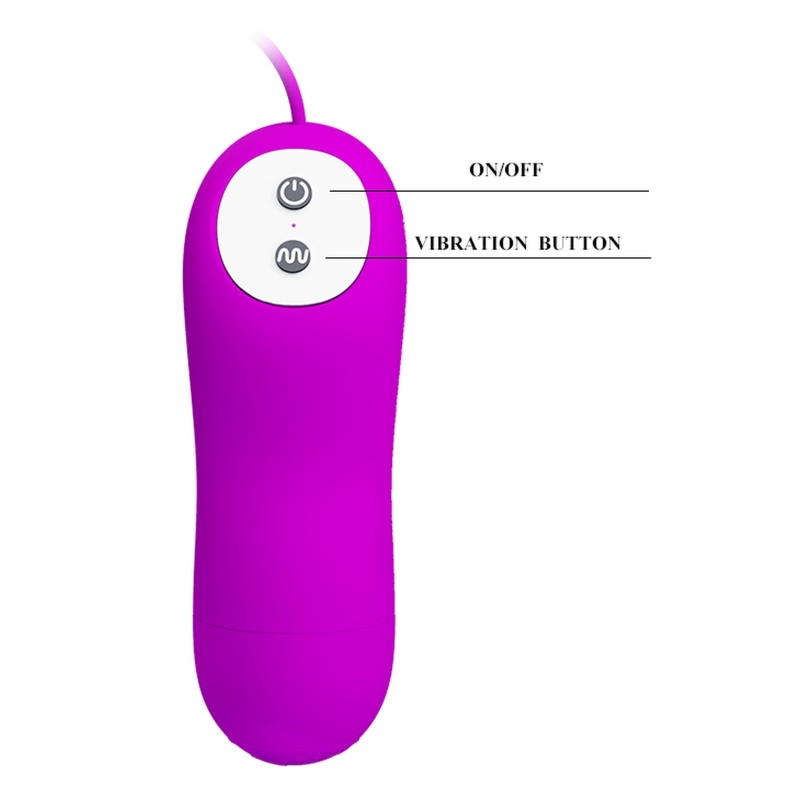Wibrator podwójny Pretty Love Irma z 12 funkcjami wibracji, głowice 7,5 cm - 6