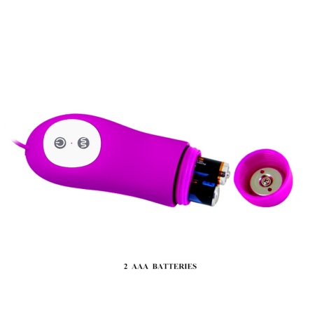 Wibrator podwójny Pretty Love Irma z 12 funkcjami wibracji, głowice 7,5 cm - 7