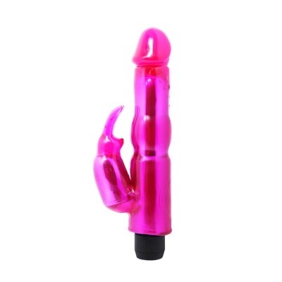 Wibrator Vaves of Pleasure Fantasy Vibe 21 cm z dwupunktową stymulacją - 1 2