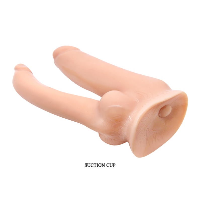 Dildo podwójne Brave Her z wibracją i przyssawką - 4