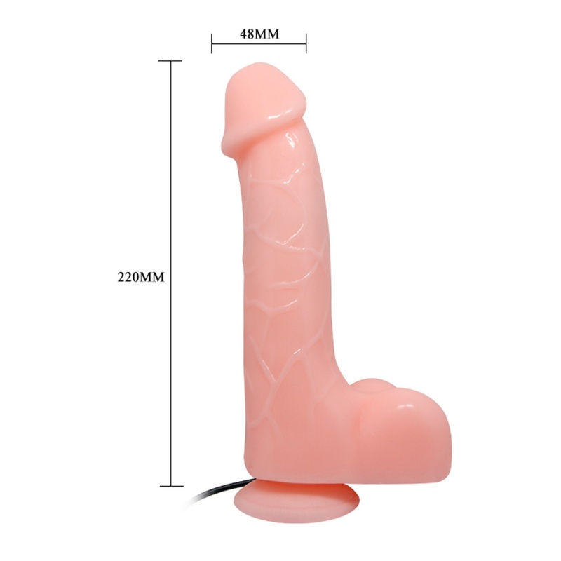 Dildo wibrujące Barbara z przyssawką, 22 cm - 4