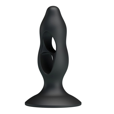 Masażer prostaty i korek analny Fabulous Contraction and Expansion - silikonowy, z przyssawką - 2