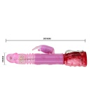 Wibrator króliczek Flirt Rough z rotacją, pchaniem i wibracją - 29 cm - 7