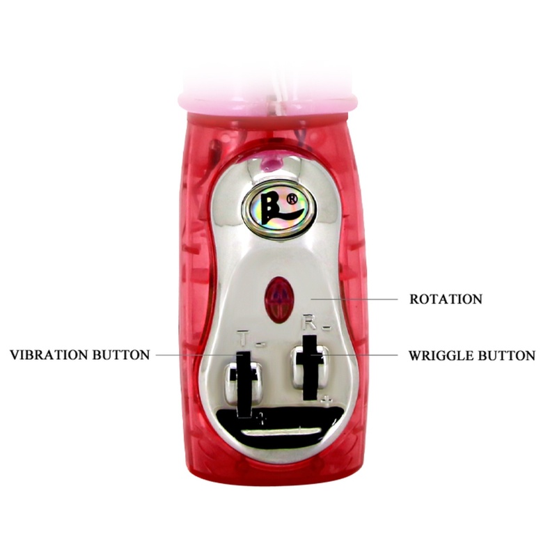 Wibrator króliczek Flirt Rough z rotacją, pchaniem i wibracją - 29 cm - 8