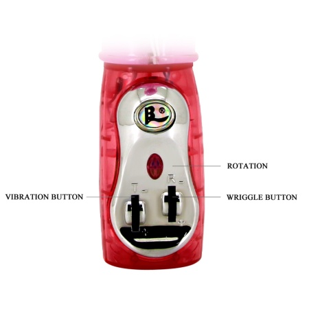 Wibrator króliczek Flirt Rough z rotacją, pchaniem i wibracją - 29 cm - 8