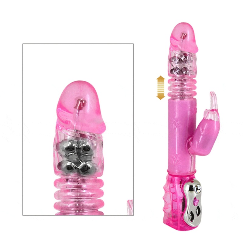 Wibrator króliczek Flirt Powerful - rotacja i ruch tłoczny - 4