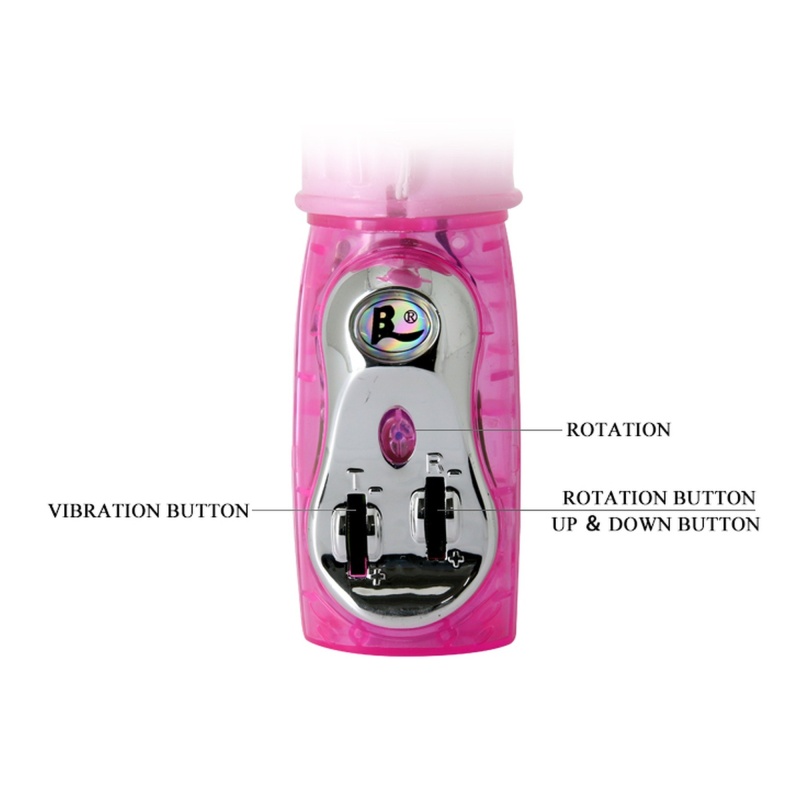 Wibrator króliczek Flirt Powerful - rotacja i ruch tłoczny - 8