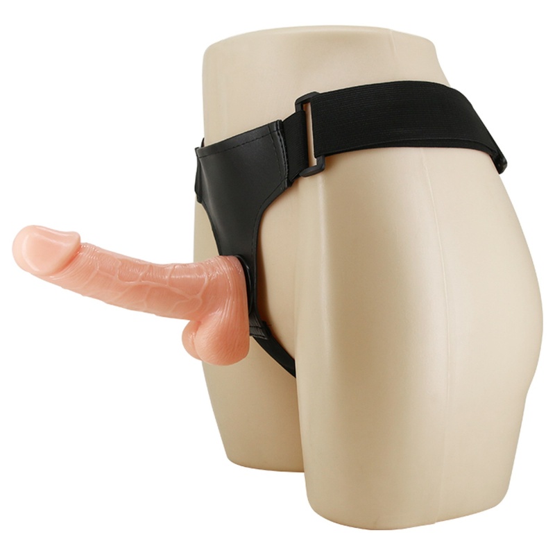 Uprząż strap-on Ultra Passionate z regulowanym paskiem i realistycznym dildem o długości 18,5 cm - 2