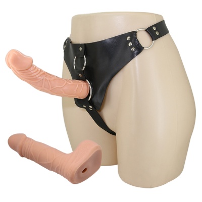 Uprząż Jessica z regulowanymi pasami i dwoma dildami (12,7 cm i 19,8 cm) - 1 2