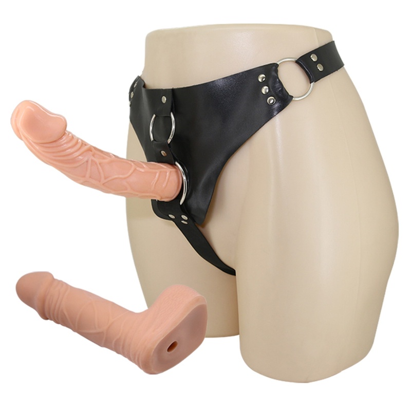 Uprząż Jessica z regulowanymi pasami i dwoma dildami (12,7 cm i 19,8 cm) - 2