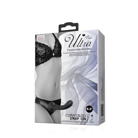 Uprząż erotyczna Ultra Passionate - regulowana, z realistycznym silikonowym dildo i przyssawką - 7