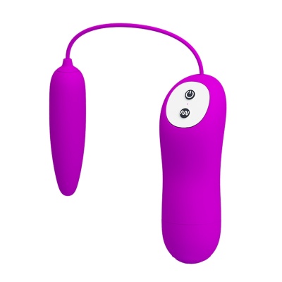 Wibrator jajkowy Harriet z ogonkiem łechtaczkowym, 12 trybów wibracji, 7 cm - 1