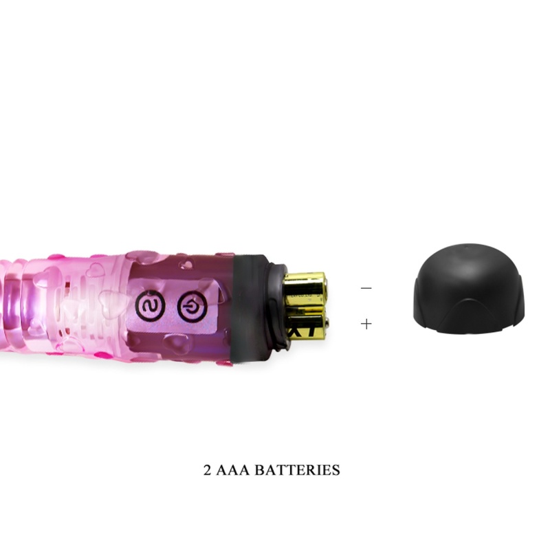 Wibrator Give You Lover - 10 programów wibracji, żebrowany wał, 17,5 cm - 8