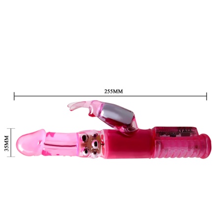 Wibrator króliczek Pleasurizer Legend Toyz - 8 funkcji wibracji i rotacji, niezależna regulacja - 8