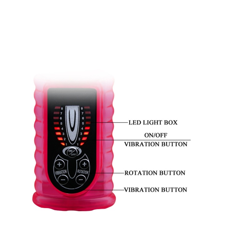 Wibrator króliczek Pleasurizer Legend Toyz - 8 funkcji wibracji i rotacji, niezależna regulacja - 9