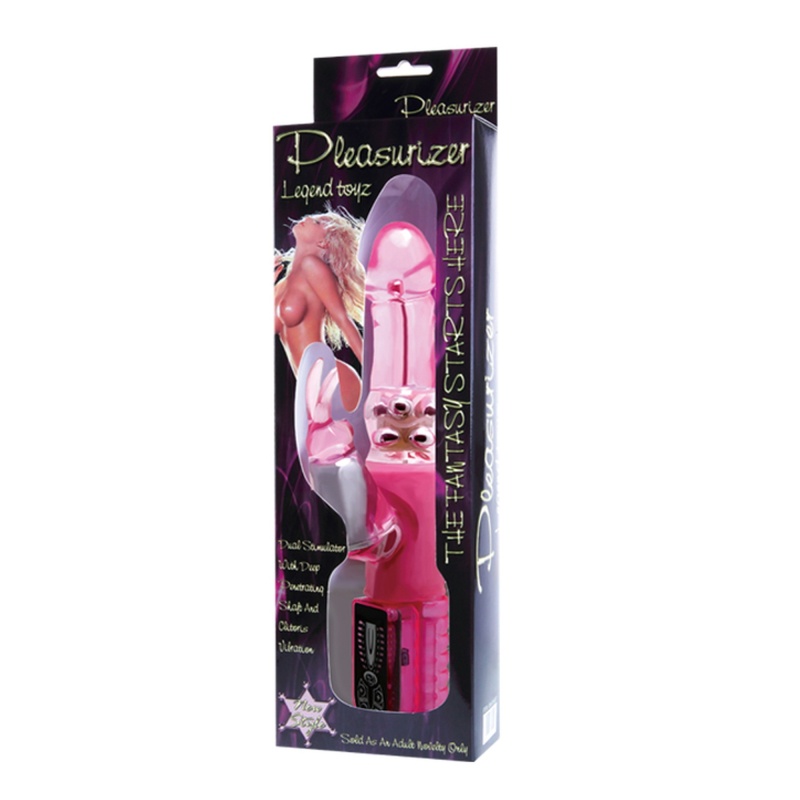 Wibrator króliczek Pleasurizer Legend Toyz - 8 funkcji wibracji i rotacji, niezależna regulacja - 11