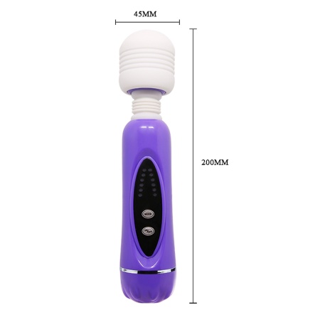 Masażer Magical Massager - 12 funkcji wibracji, 3 wymienne nakładki silikonowe i regulacja prędkości - 7