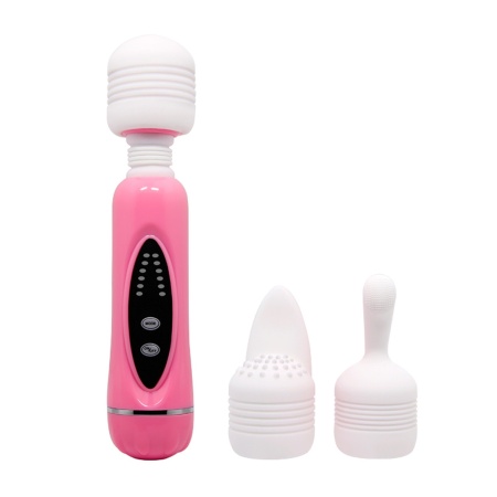 Masażer MAGICAL MASSAGER - system 1+3, 12 funkcji wibracji, wymienne głowice silikonowe - 5