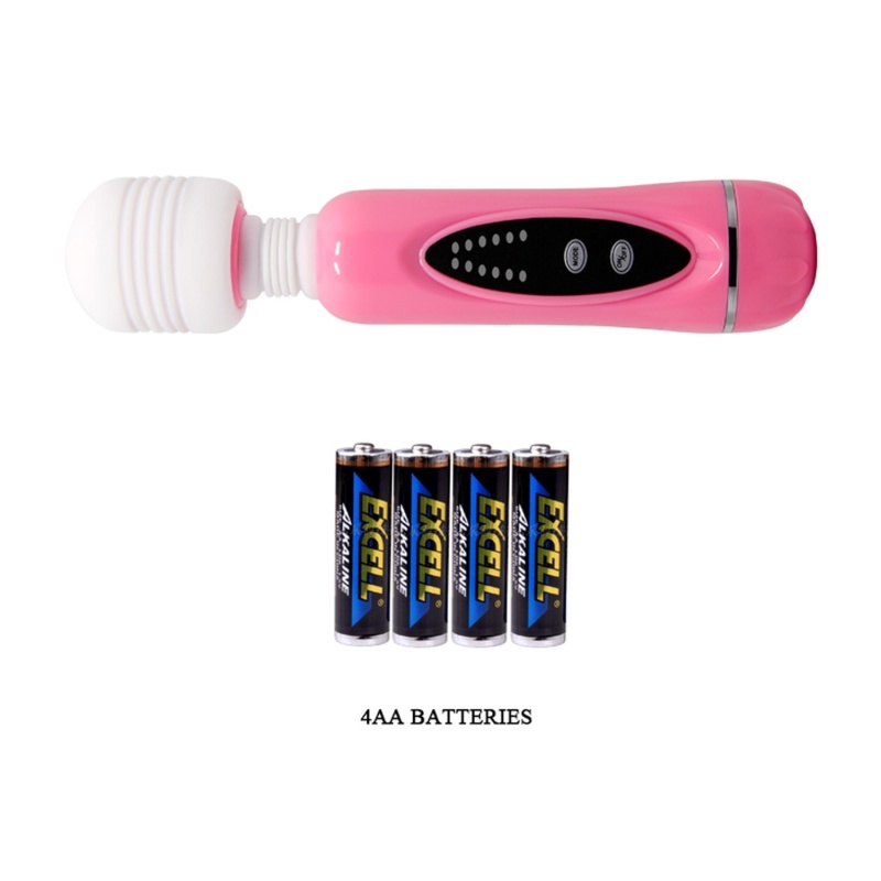 Masażer MAGICAL MASSAGER - system 1+3, 12 funkcji wibracji, wymienne głowice silikonowe - 8