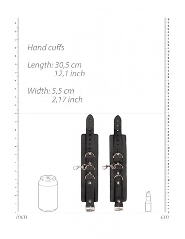 Bonded Leather Collar With Hand Cuffs