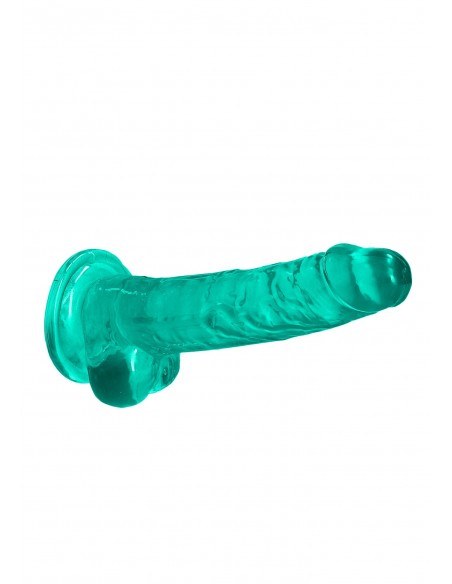 7"" / 19 cm Realistic Dildo With Balls - Turquoise