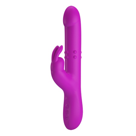 Wibrator królik Reese z rotacją i pchnięciami 24,8 cm - 1