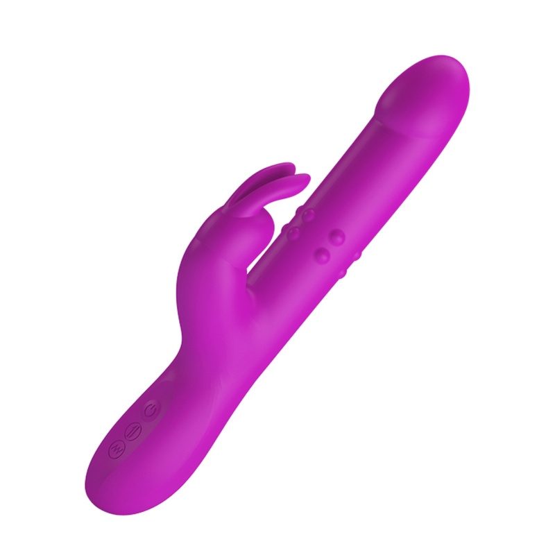 Wibrator królik Reese z rotacją i pchnięciami 24,8 cm - 2