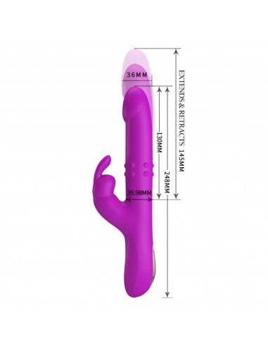 PRETTY LOVE - Reese, 12 vibration functions 4 rotation functions 4 thrusting settings