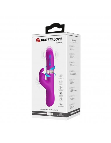 PRETTY LOVE - Reese, 12 vibration functions 4 rotation functions 4 thrusting settings