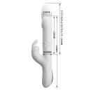 Wibrator królik Reese z wibracjami, rotacją i pchnięciami, 24,8 cm - 5