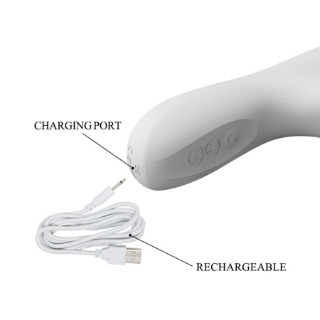 Wibrator królik Reese z wibracjami, rotacją i pchnięciami, 24,8 cm - 7